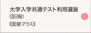 大学入学共通テスト利用選抜（Ⅱ日程）《面接プラス》