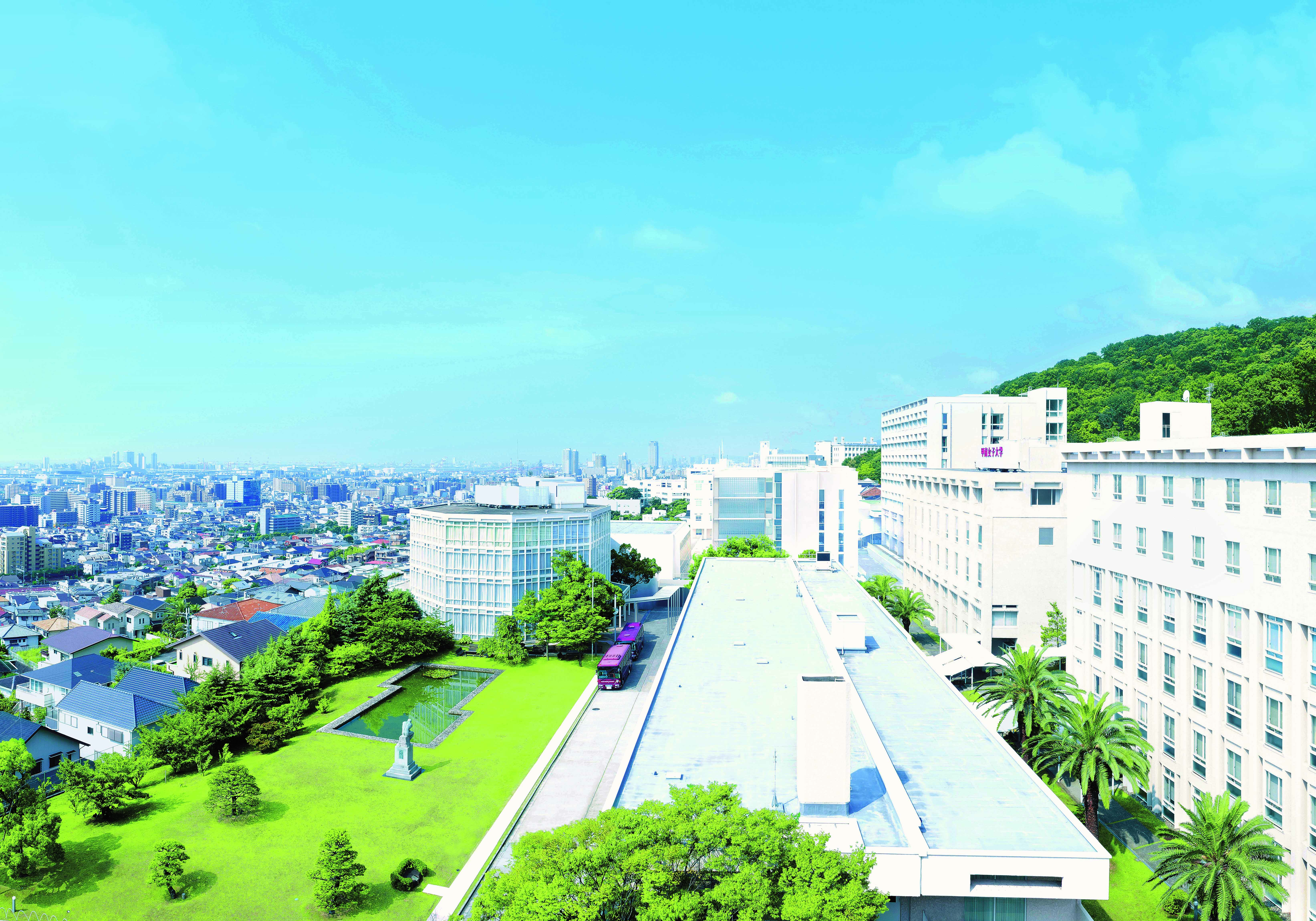 大学から望む神戸の風景